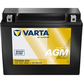 Varta 521 909 033 Powersports AGM Active MC batteri 12V 21Ah (+pol højre)